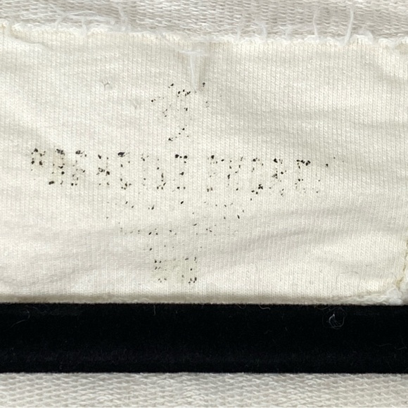 Paradise Shores Hooded Jacket Womens Large Cotton Cream Flowers Pockets Zippered - Picture 8 of 12